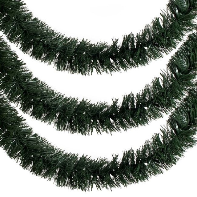 Beteala de Craciun Verde Tinsel 3m x 8cm