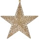 Ornament Brad de Craciun Stea Bej Glitter 28cm