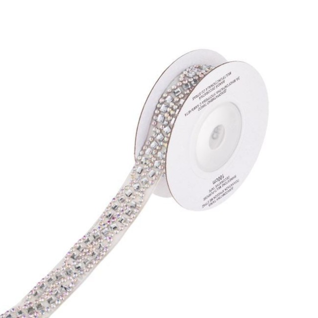 Banda Adeziva cu Strass Holografic 1mx1.4cm