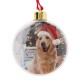 Ornament Brad de Craciun Glob Transparent pentru Poza 9cm