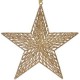 Ornament Brad de Craciun Stea Bej Glitter 28cm