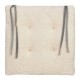 Perna Scaun Decorativa de Iarna Velvet Gri Matlasata Alba Sherpa 40x40cm