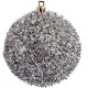 Set Globuri de Craciun Argintii Tinsel 8cm - 6buc