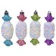 Set Ornamente de Craciun Bomboane Colorate Glitter 12cm - 4buc