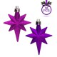 Set Ornamente de Craciun Mov Glitter 8cm - 16buc