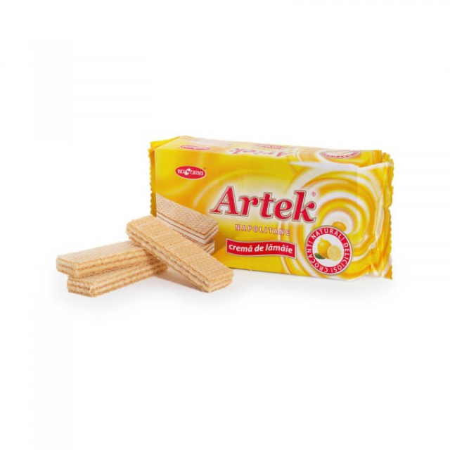 Napolitane Artek cremă de lămâie 160gr