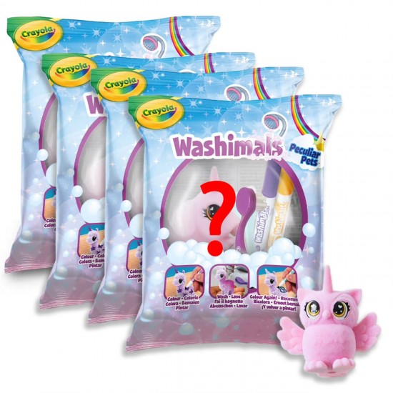 Crayola Washimals Animalut Adorabil & Carioci (6 Modele) - Giochi Preziosi