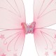 Aripi de Fluture Roz Glitter Stele pentru Deghizare 37x40cm