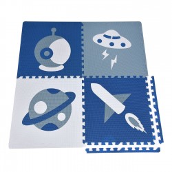 Covor Puzzle Bleu Ciel pentru Copii 61x61cm (4 Piese)