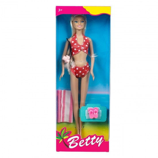 Papusa Manechin Betty cu Costum de Baie & 4 Accesorii