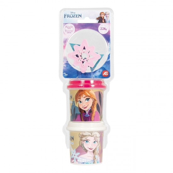 DOH Plastilina Frozen Punga cu 2 Recipiente & Capace Forma 228g - AS