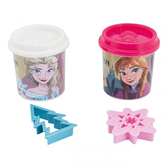 DOH Plastilina Frozen Punga cu 2 Recipiente & Capace Forma 228g - AS