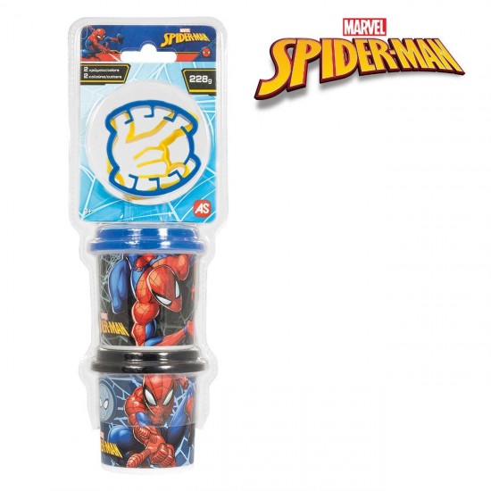 DOH Plastilina Marvel Spiderman Punga cu 2 Recipiente & Capace Forma 228g - AS