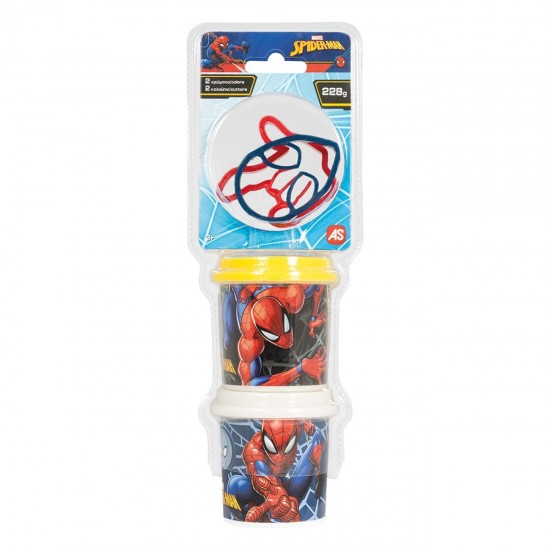 DOH Plastilina Marvel Spiderman Punga cu 2 Recipiente & Capace Forma 228g - AS
