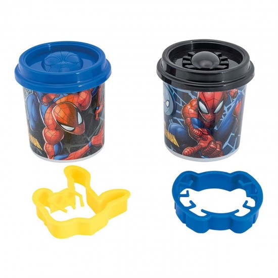 DOH Plastilina Marvel Spiderman Punga cu 2 Recipiente & Capace Forma 228g - AS