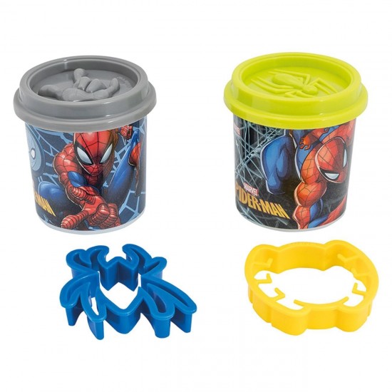 DOH Plastilina Marvel Spiderman Punga cu 2 Recipiente & Capace Forma 228g - AS