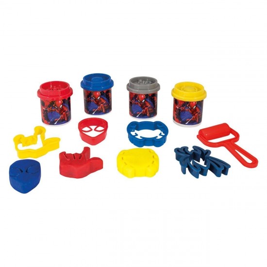 DOH Plastilina Disney Spiderman Geanta cu 4 Recipiente & 5 Accesorii 200g - AS