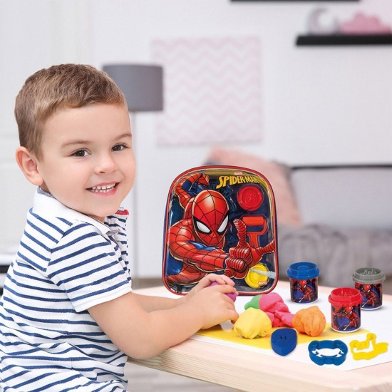 DOH Plastilina Disney Spiderman Geanta cu 4 Recipiente & 5 Accesorii 200g - AS