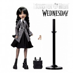 Papusa Monster High Wednesday de Colectie School Outfit - Mattel