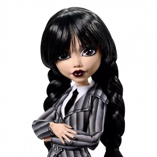 Papusa Monster High Wednesday de Colectie School Outfit - Mattel