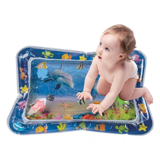 Covoras Centru de Activitate pentru Bebelusi cu Apa & 5 Animale Marine Plutitoare 65x48cm