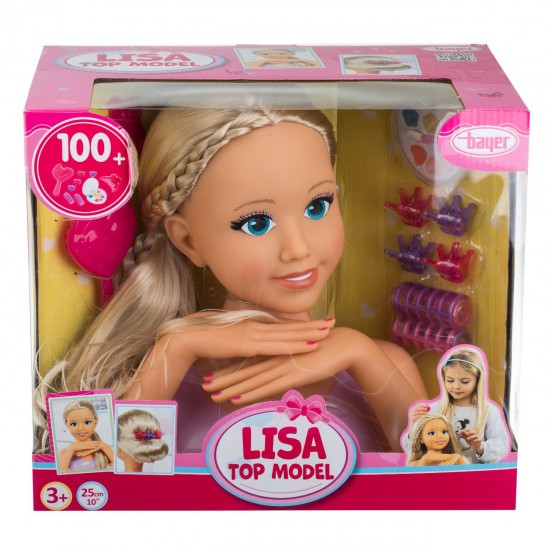 Cap Papusa de Machiat & Coafat 25cm