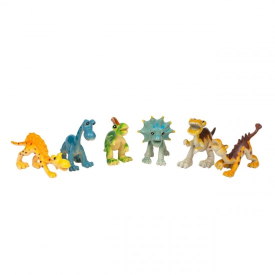 Figurine de Dinozauri Cartoon 6.5cm - 6buc