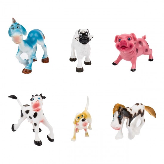 Figurine Animale din Jungla Cartoon - 6buc