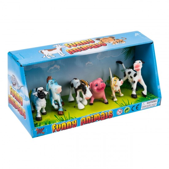 Figurine Animale din Jungla Cartoon - 6buc