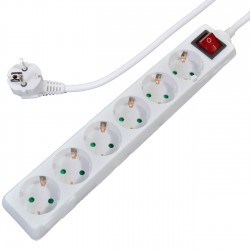 Prelungitor cu 6 Prize Avec cu Siguranta pentru Copii 3500W
