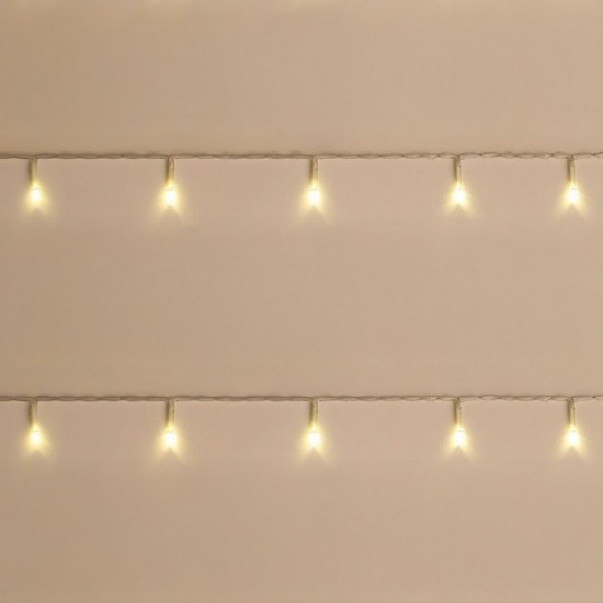 Instalatie de Lumini cu 60 Becuri LED cu Baterii 5.9m - Alba Rece