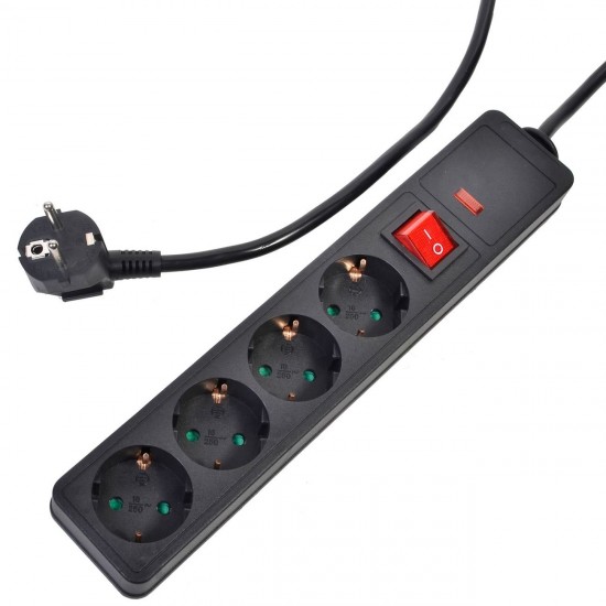 Triplu cu 4 Prize Avec cu Siguranta pentru Copii 3500W - Protectie Supratensiune