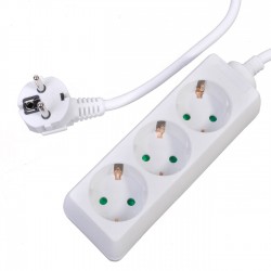 Prelungitor cu 3 Prize Avec cu Siguranta pentru Copii 3000W