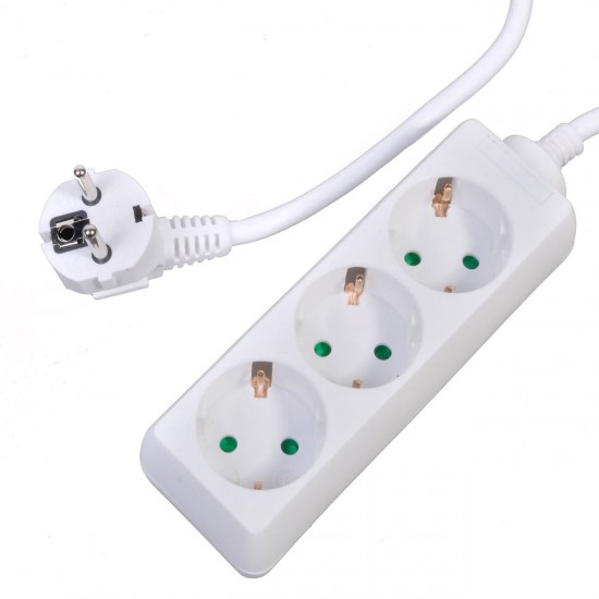 Prelungitor cu 3 Prize Avec cu Siguranta pentru Copii 3000W