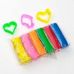 Galeata cu Plastilina 6 Culori Diferite & Forme - 9 piese