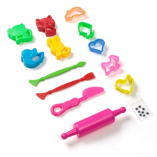 Set Forme Plastilina Unelte & Accesorii - 14 piese