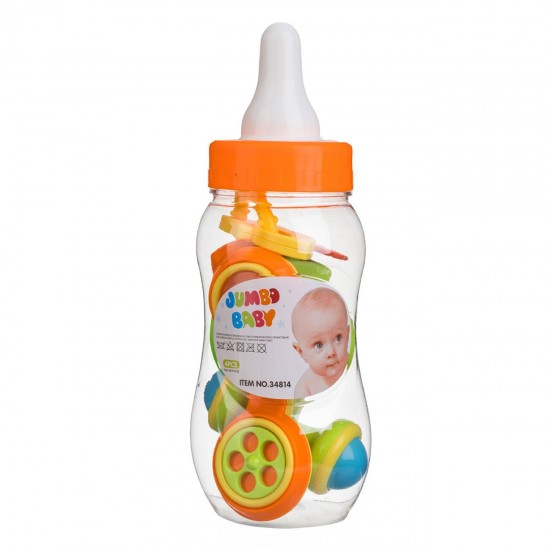 Biberon cu Jucarii Zornaitoare si de Dentitie - 4buc