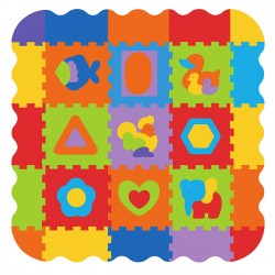 Puzzle de Podea - Tarc  25buc. cu 40 de Mingi Colorate