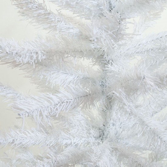 Brad de Craciun Artificial Alb cu 400 de ramuri - 1.50m