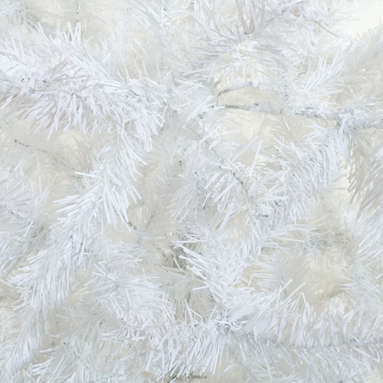 Brad de Craciun Artificial Alb cu 540 de ramuri - 1.80m