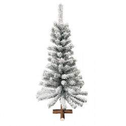 Brad de Craciun Artificial Nins cu Baza din Lemn & 120 de ramuri - 120cm