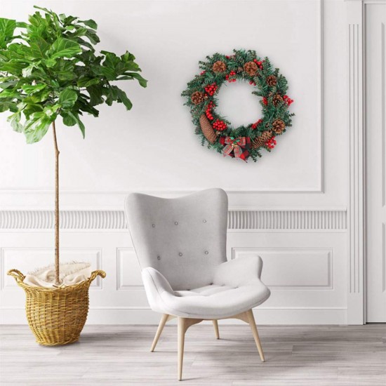 Coronita Decorativa de Craciun Verde cu 120 de Ramuri - Ø60cm