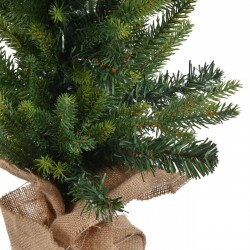 Brad Decorativ de Craciun cu Baza de Iuta & 227 de Ramuri - 75cm