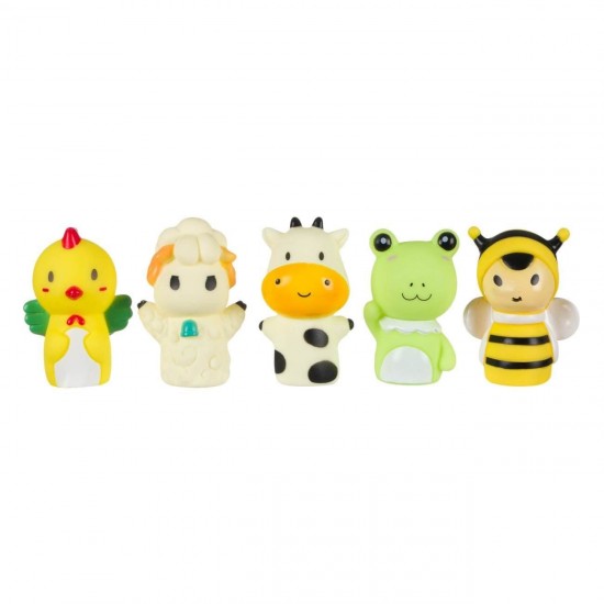 Jucarie Finger Puppet Animale Salbatice - 5 buc