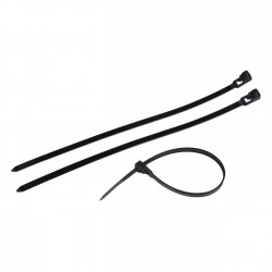 Coliere pentru Cabluri Negre Reutilizabile 20x0.48cm - 45buc