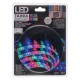 Banda Strip Light Autocolanta RGB LED cu Lumina Alba si Telecomanda 12V - 3m
