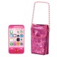 Telefon Mobil Jucarie Roz cu Sunet si Husa