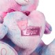 Ursulet De Plus Roz cu Inima Roz Folie 43x35x45cm