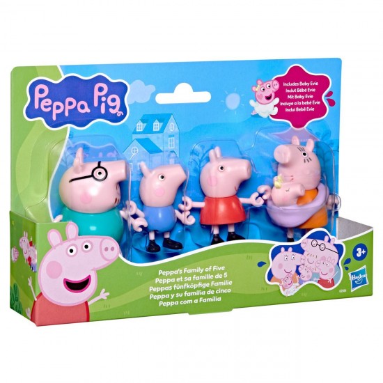 Figurine Peppa Pig Family of 5 - Hasbro