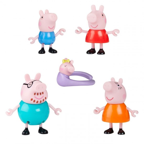 Figurine Peppa Pig Family of 5 - Hasbro